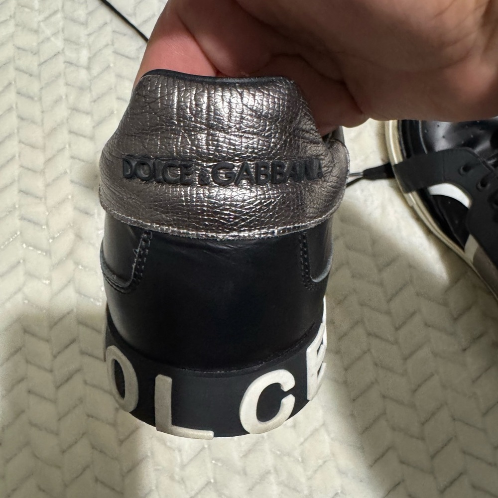 Dolce & Gabbana Black and Silver Sneakers - Picture 11 of 15